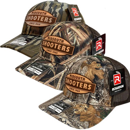 Richardson 842 Camo Structured Trucker Caps With Vintage Midsouth Logos
