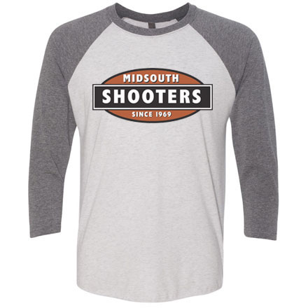 Midsouth Raglan Style Baseball T-Shirts With Colored Midsouth Logo